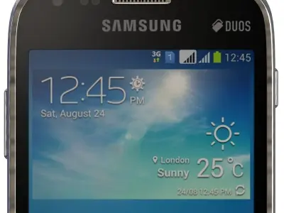 Samsung Galaxy S Duos 2 S7582 Black 3D model