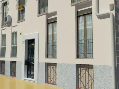 Photorealistic Low Poly Building 3D model