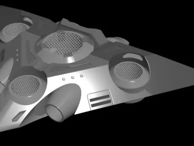 Triangle Type Drone - Concept 3D model