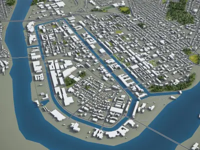 Springfield Low-poly 3D model