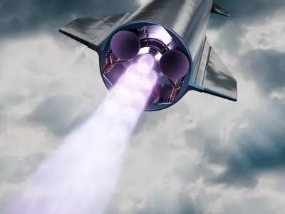 SpaceX Starship Crew Cargo and Tanker version 3D model