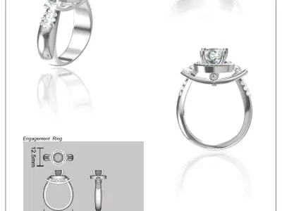 66 JCD Ladies Ring Collection pack 3D print model
