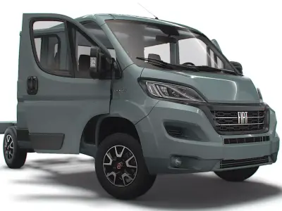 Fiat Ducato Chassis Truck CrCab 3450WB HQInterior 2023 3D model