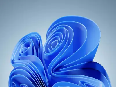 Windows 11 Wallpaper Low-poly 3D model