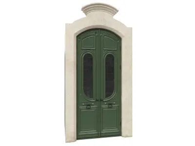 Entrance classic door 49 3D model