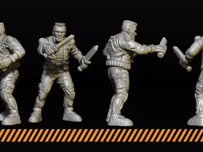 Street gang 3D print model