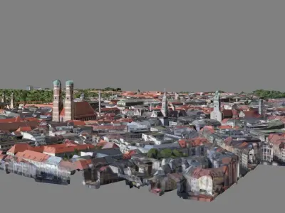 Map Munich-Allemagne - Model 3D 3D model