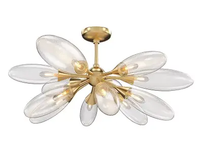 Cordoba 39 Inch Flush Ceiling Light 3D model