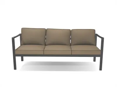 out bench sling fabric 016 Low-poly 3D model