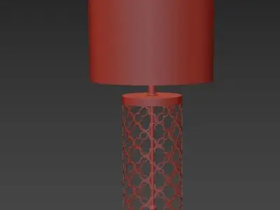 Elegant Gold Table Lamp 3D model
