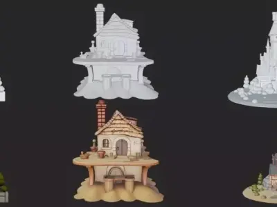 Hogwarts Castle from Harry Potter  3D print model