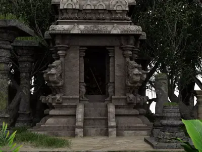 kali old temple  3D model