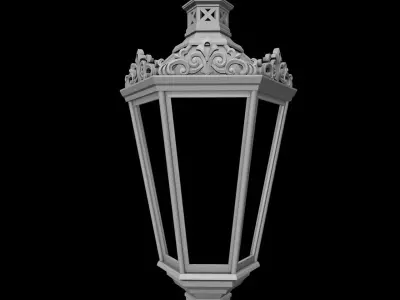 Classic Wall Lantern Vintage European Style 3D model 24P 3D print model