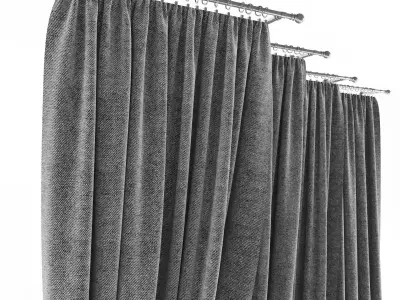 Curtain curtains 3D model