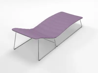 Viteo Slim Line Sun Lounger 3D model