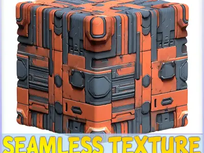 SciFi Seamless Texture Texture 7