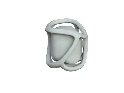 SciFi Shape Object Low Poly Low-poly 3D model 11