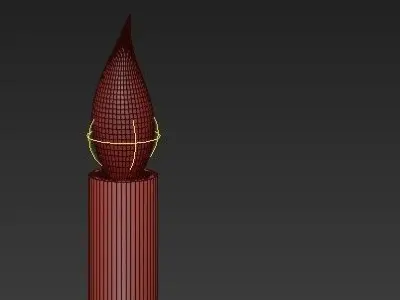 Linear Pendant Bronze RH chandelier 3D model