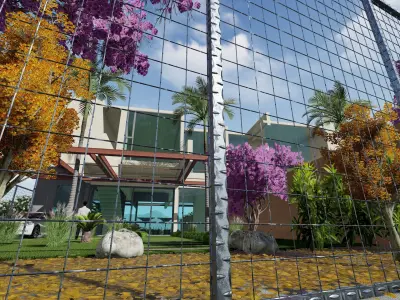 Villas Compound exterior 3D model