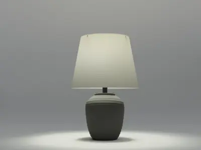3d Lamp table with shade Free 3D model