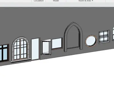 141 Models Windows Revit 2015 3D model