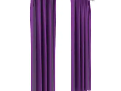 Violet Curtains 3D model