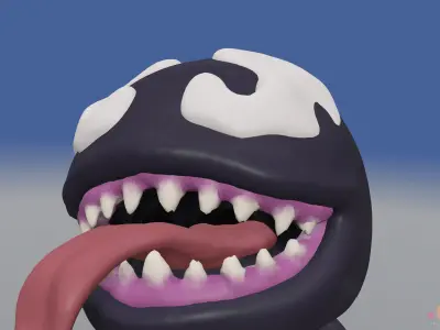 Baby Venom   Posable Model   Chibi SD Version 3D model