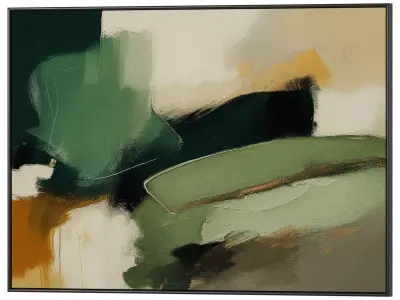 Set of 3 Abstract Paintings in Frames 3D model 147