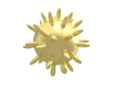 Virus v4 010 Low-poly 3D model