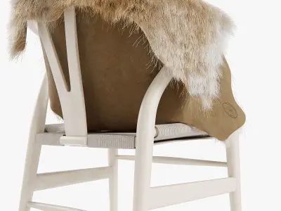 CH24 WISHBONE CHAIR 3D model