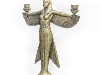 sculpt egyption set 1 Low-poly 3D model