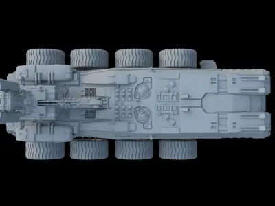 Sci-Fi Reconnaissance vehicle 3D model