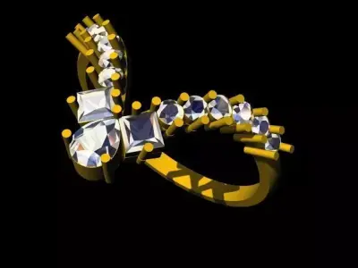 Chevron Ring vanki 3dm file 3D print model