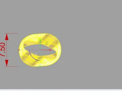 Chain Necklace lightweigt 3D print model