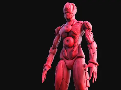 Cyberpunk Mecha 3D model