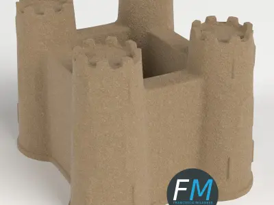 Sand castle 3D model