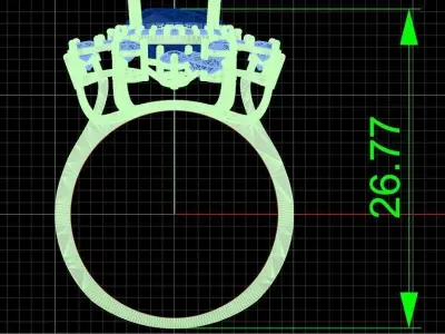 Jewelry ring 376 3D print model