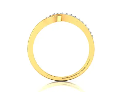 Solitaire Engagement Women Ring 3D print model order