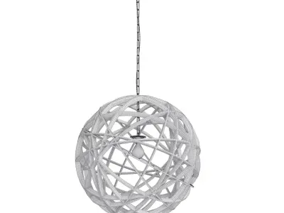 Metal globe light 3D model