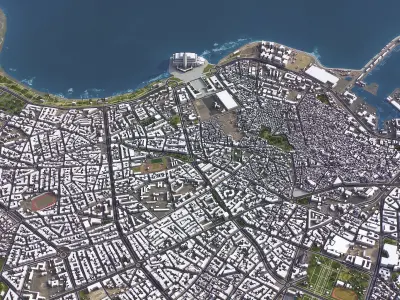 Casablanca - 3D City Model Low-poly 3D model