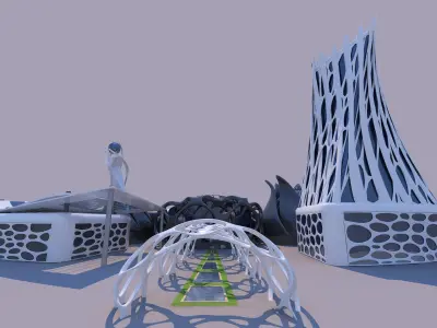 0151 - Nanotechnology Research Center Building 3D model