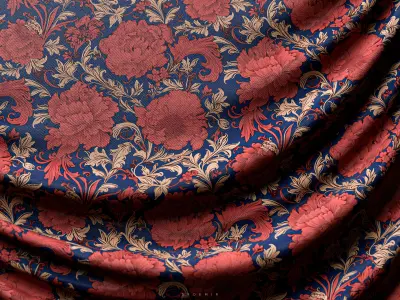 Flowers Fabric - Cloth Texture - Material Pack - SBSAR  Texture