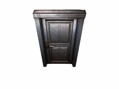 3d Model Office Building Security Access Metal Door 3D model