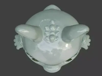 Stylized Jade Bunny 3D Character V01 Low-poly 3D model