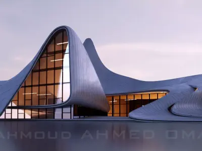heydar aliyev center 3D model