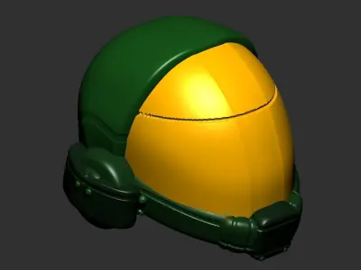 helmet high ver 3 poly sculpt 3d printable 3D model buy