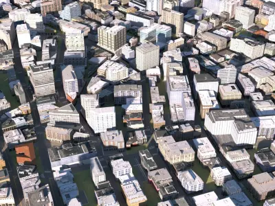 City 41 Low-poly 3D model