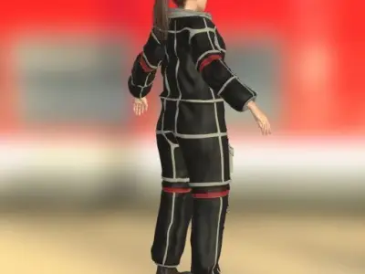 GIRL ASTRONAUT 3D model