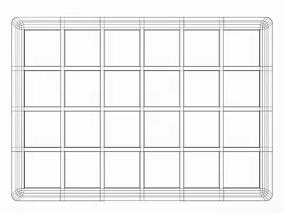 Color Checker Low-poly 3D model