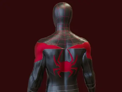 Spider-man Miles Morales PS5 Rigged 3D model